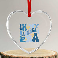 In My Hanukkah Era Heart Crystal Glass Ornament Groovy Chanukkah Jewish - Wonder Print Shop