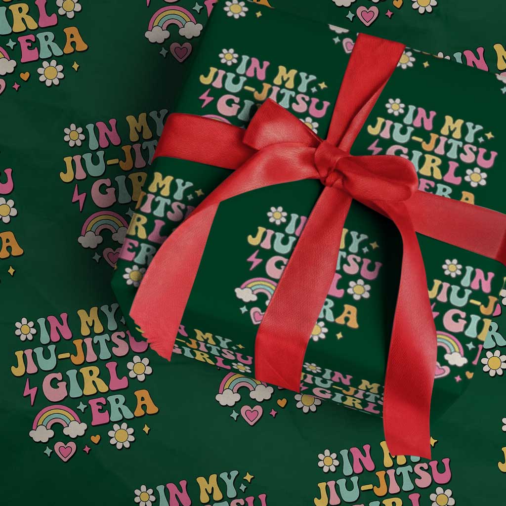 In My Jiu Jitsu Girl Era Wrapping Paper Roll Retro Groovy BJJ Girls - Wonder Print Shop
