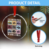 In My Monster Truck Mama Era Crystal Glass Ornament