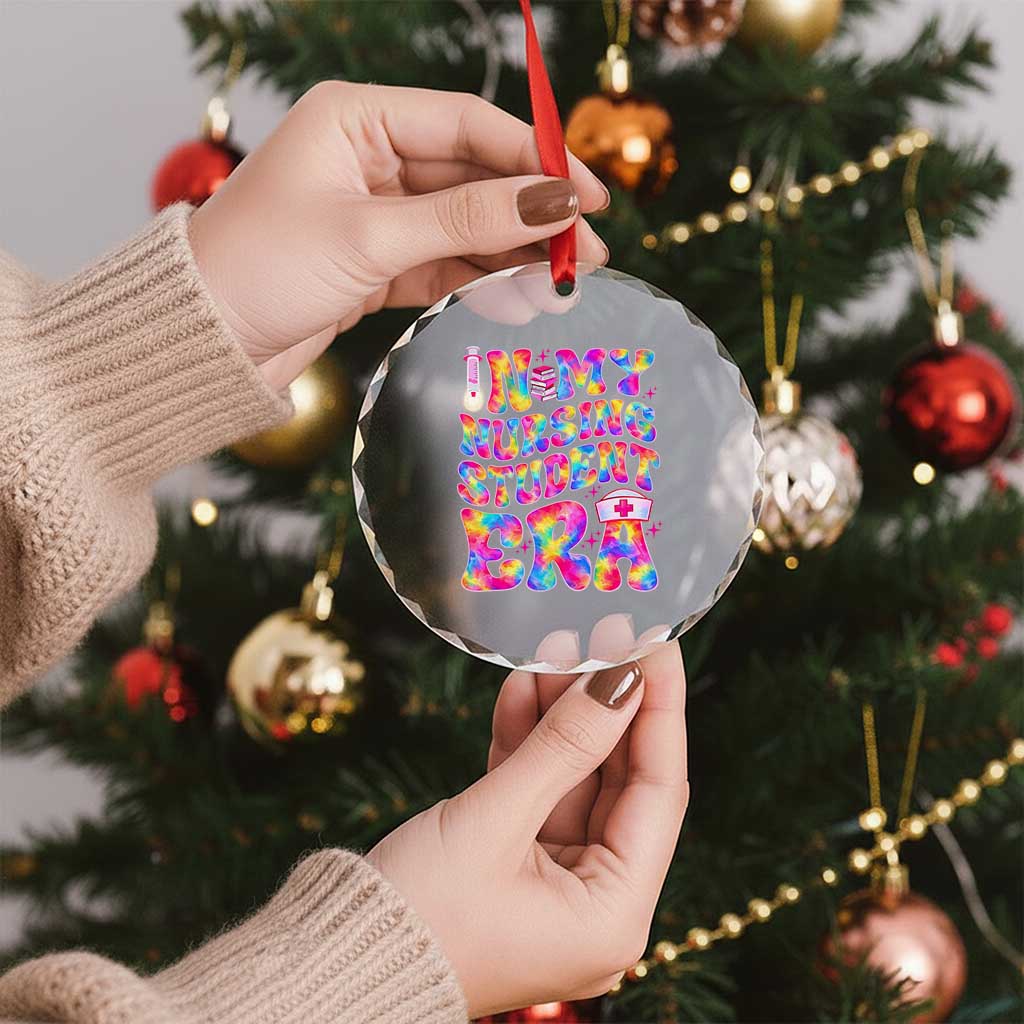In My Nursing Student Era Crystal Glass Ornament Future Nurse Gift