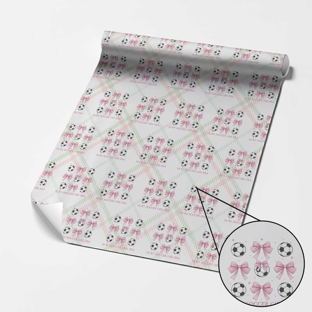 In My Soccer Girl Era Wrapping Paper Roll Funny Football Fan