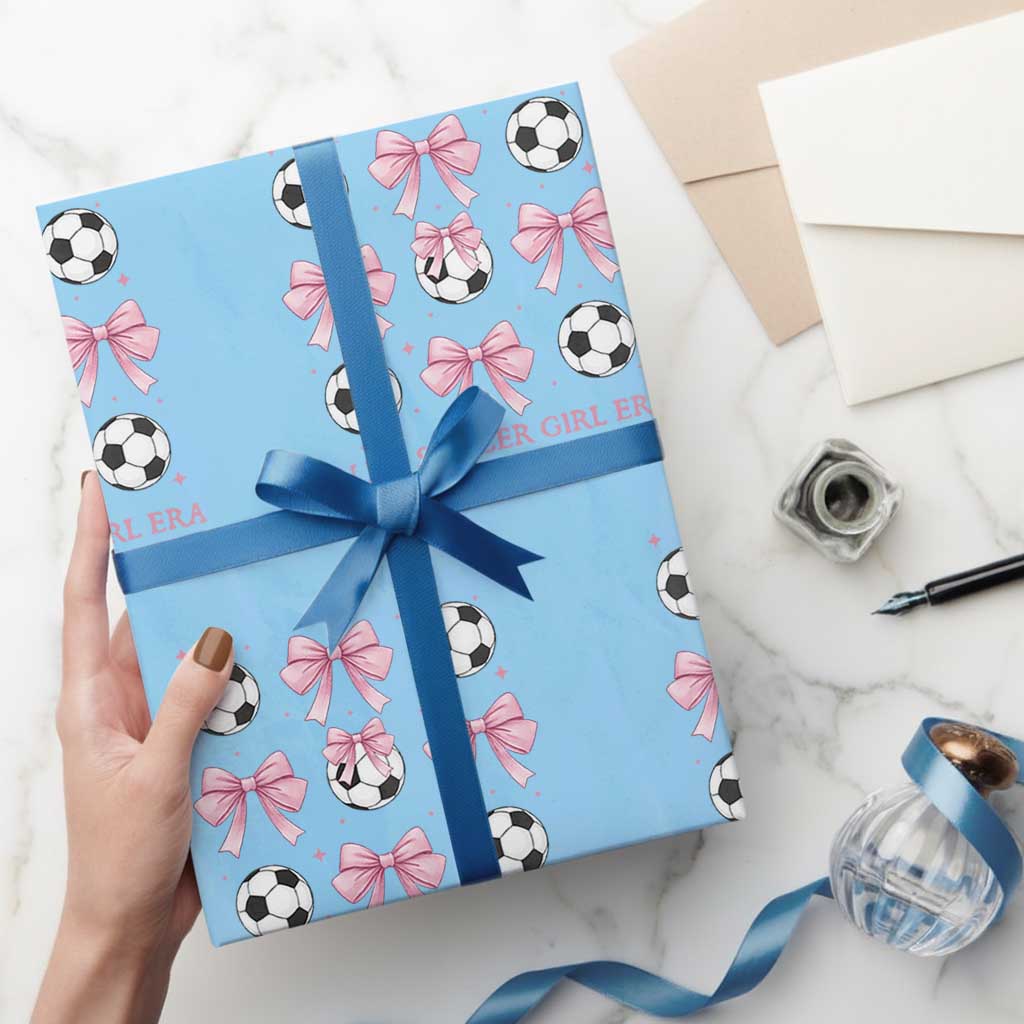 In My Soccer Girl Era Wrapping Paper Roll Funny Football Fan