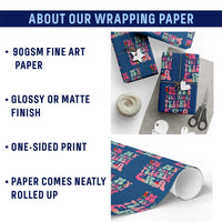 In My Very Merry Teacher Era Xmas Groovy Christmas Wrapping Paper Roll
