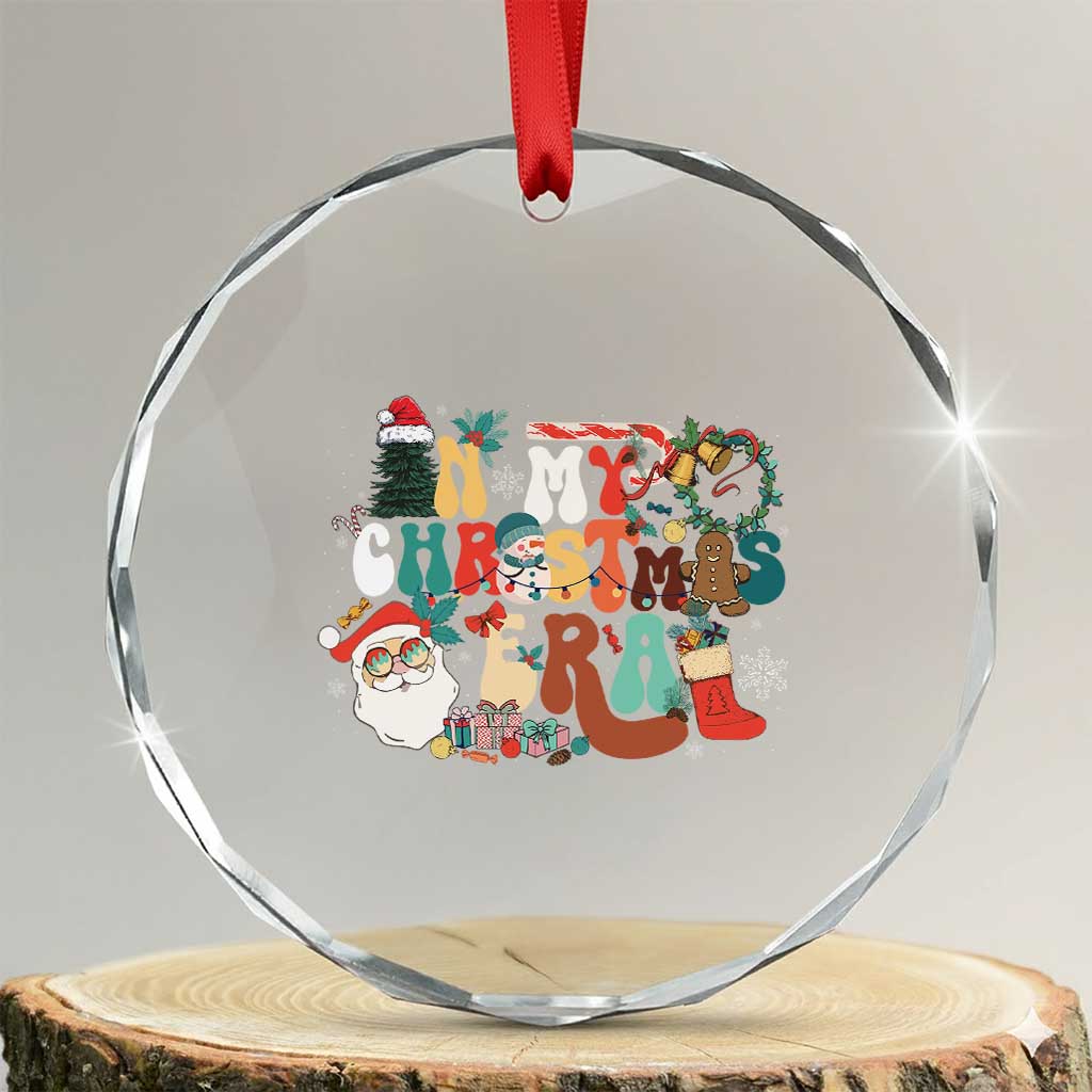 In My Xmas Era Retro Groovy Crystal Glass Ornament TS09