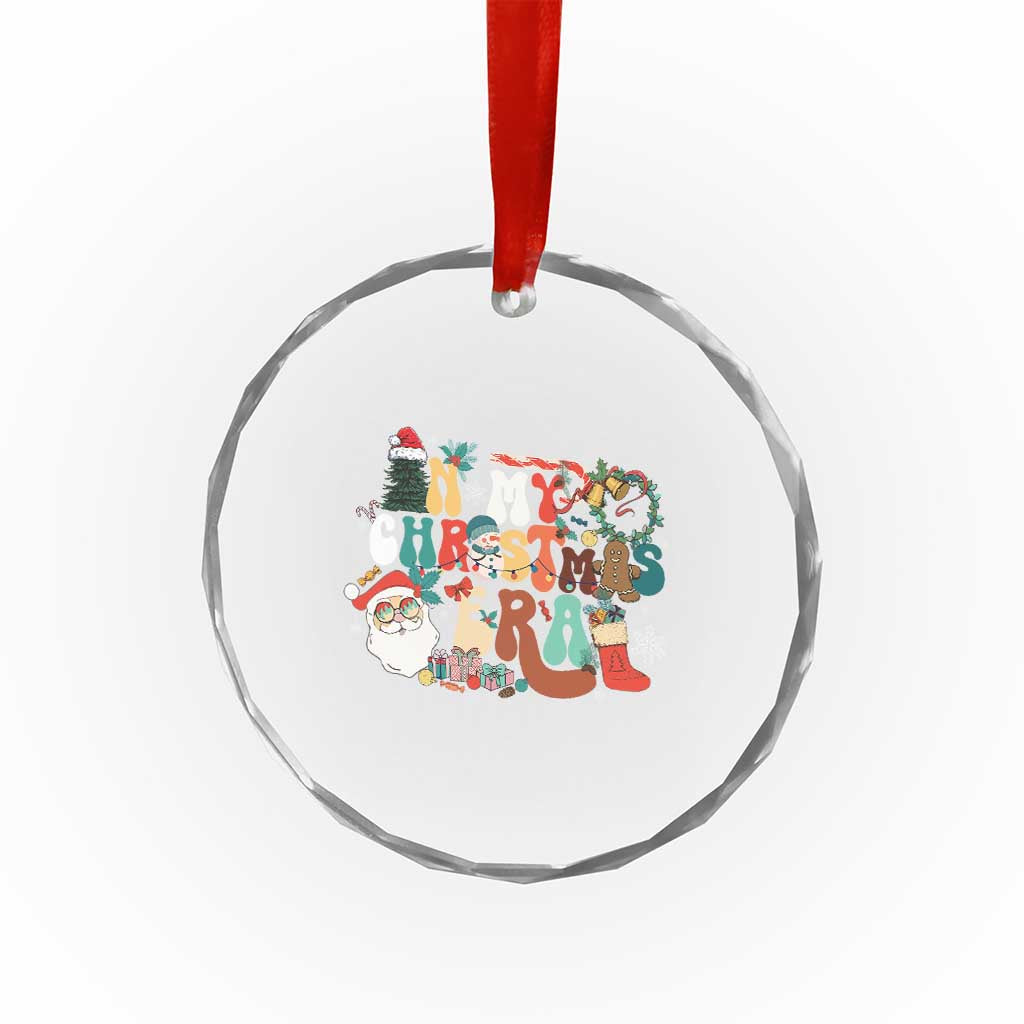 In My Xmas Era Retro Groovy Crystal Glass Ornament TS09