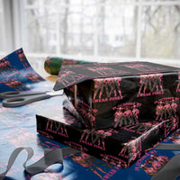 In October We Wear Pink Wrapping Paper Roll Breast Cancer Awareness Month Cowgirl Pink Ribbon - Wonder Print Shop