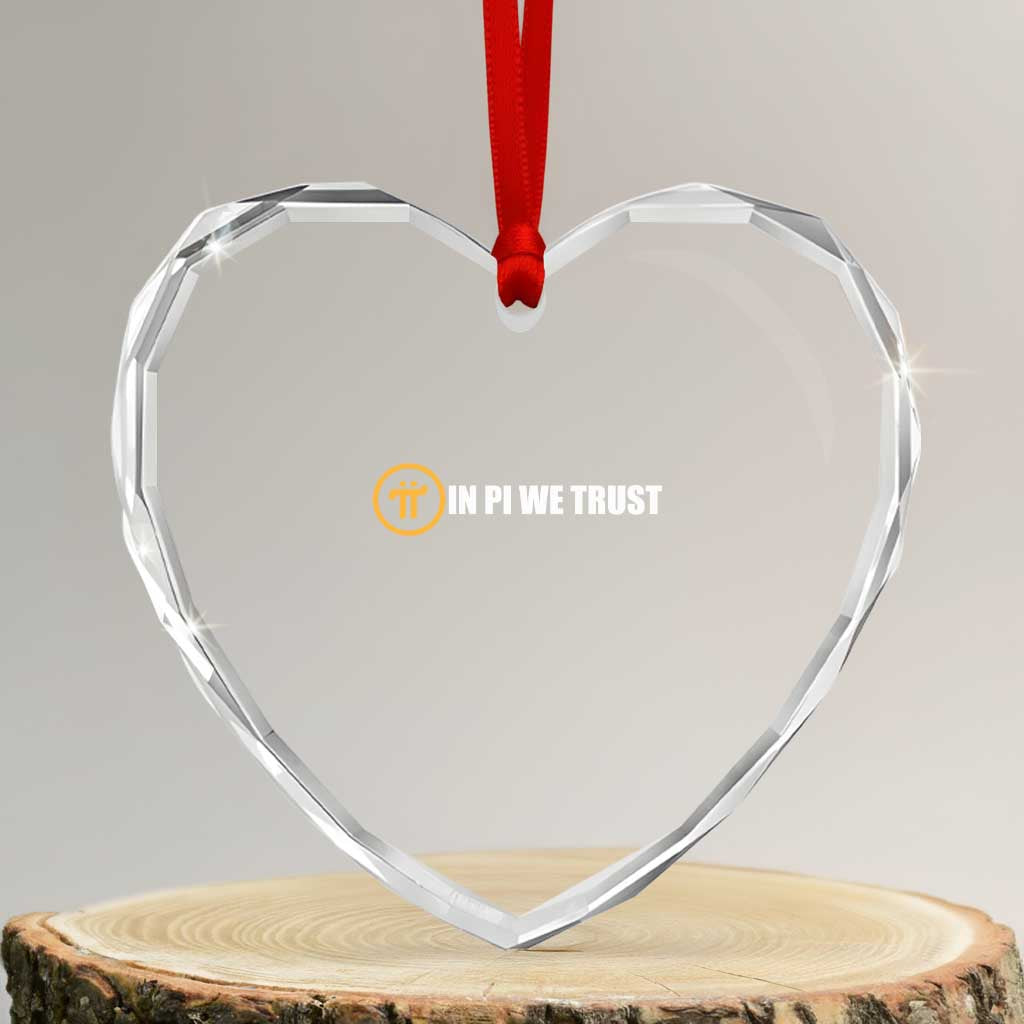 In Pi We Trust Cryptocurrency Heart Crystal Glass Ornament Crypto Coins Blockchain Mining - Wonder Print Shop