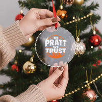 In Pratt We Trust Los Angeles Skyline Graphic Crystal Glass Ornament Patriotic LA City California Pride Local Leadership