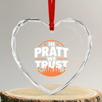 In Pratt We Trust Los Angeles Skyline Graphic Heart Crystal Glass Ornament Patriotic LA City California Pride Local Leadership