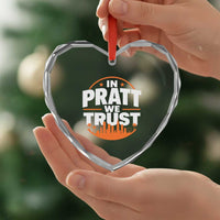 In Pratt We Trust Los Angeles Skyline Graphic Heart Crystal Glass Ornament Patriotic LA City California Pride Local Leadership