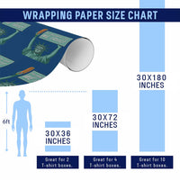In Sandwich Guy We Trust Wrapping Paper Roll Funny Liberty with Baguette Parody Graphic Political Satire - Wonder Print Shop