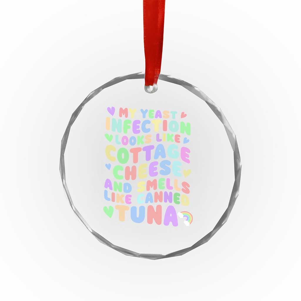 Inappropriate Adult Crystal Glass Ornament Funny My Yeast Infection Roulette Game TS10