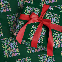Inappropriate Adult Wrapping Paper Roll Funny My Yeast Infection Roulette Game - Wonder Print Shop