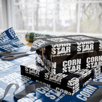 Inappropriate Cornhole Wrapping Paper Roll Funny Adult Humor Cornstar Your Hole Is My Goal