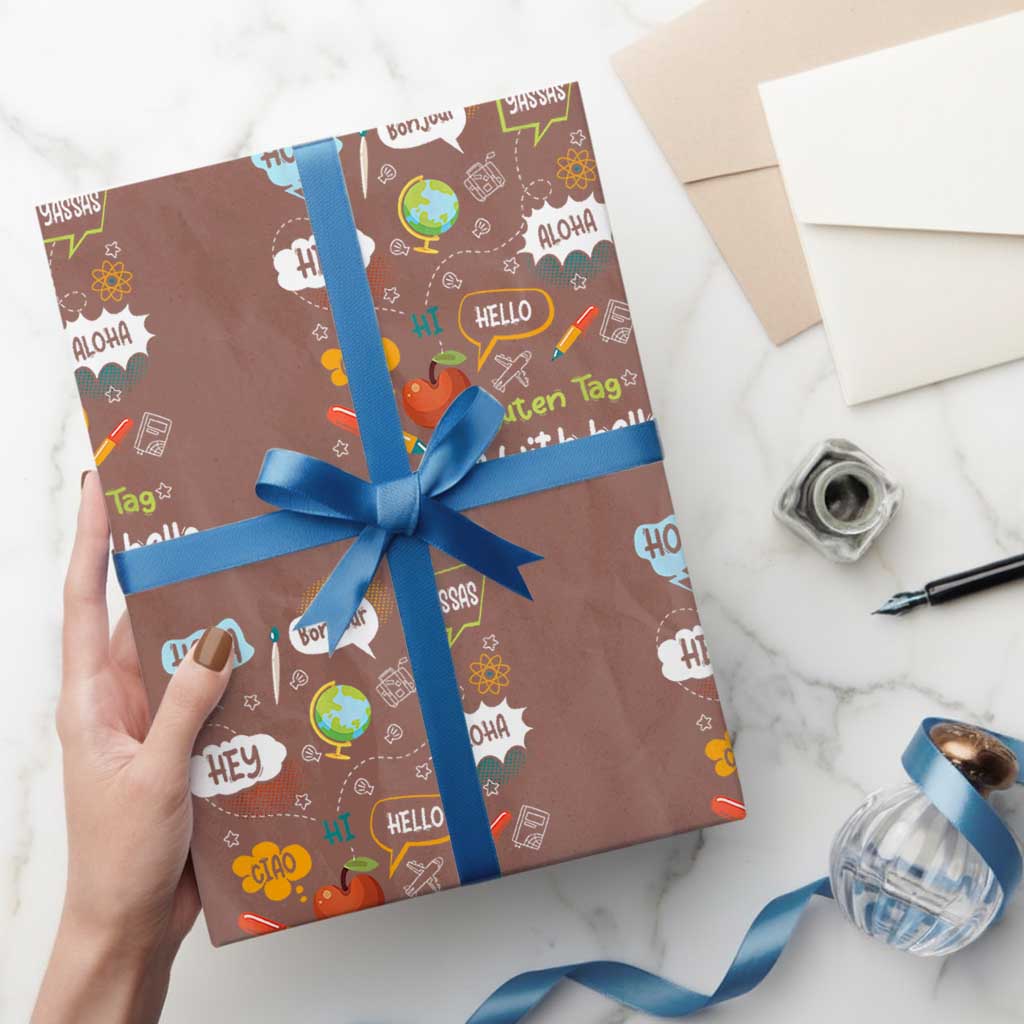 Inclusion Matters Wrapping Paper Roll It Starts With Hello In Languages