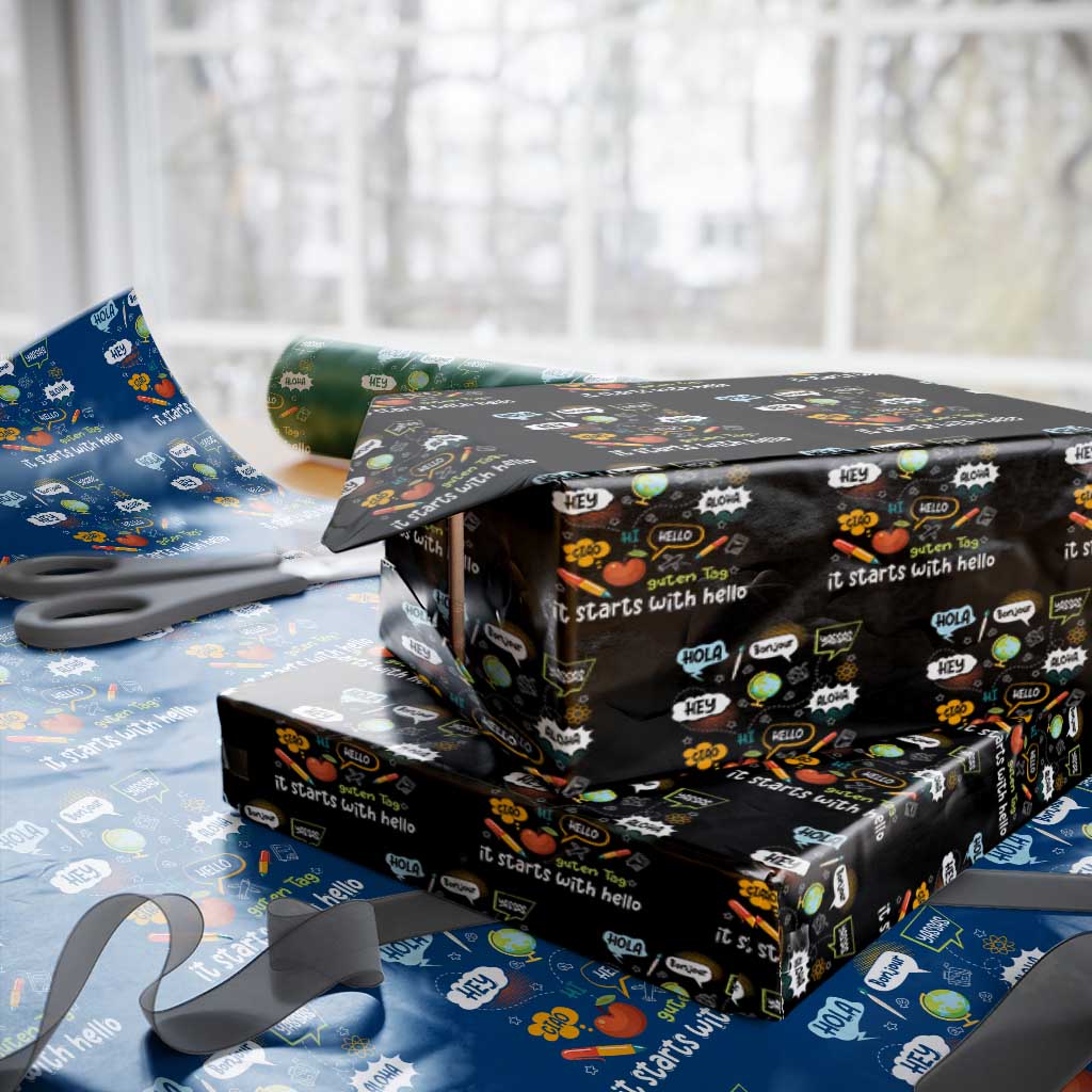 Inclusion Matters Wrapping Paper Roll It Starts With Hello In Languages