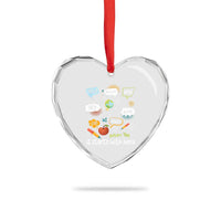 Inclusion Matters Heart Crystal Glass Ornament It Starts With Hello In Languages - Wonder Print Shop