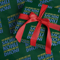 Indian Cricket Wrapping Paper Roll Begin Like Sachin Live Like Kohli Finish Like Dhoni