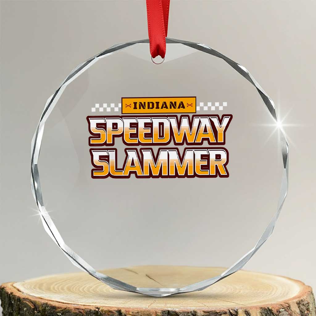 Indiana Speedway Slammer 2025 Crystal Glass Ornament Detention Prison TS02