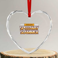 Indiana Speedway Slammer 2025 Heart Crystal Glass Ornament Detention Prison - Wonder Print Shop