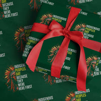 Indigenous Peoples Day Because They Were Here First Wrapping Paper Roll - Wonder Print Shop
