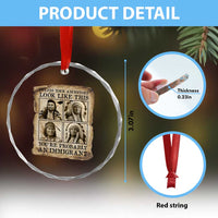 Indigenous Peoples Day Crystal Glass Ornament Unless Your Ancestors Look Like This Youre Immigrant