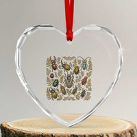 Insect Bug Collection Collector Entomologist Entomology Heart Crystal Glass Ornament