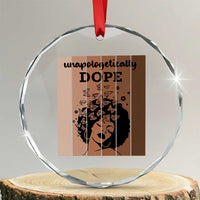 Inspirational Black Women Gift Crystal Glass Ornament Unapologetically Dope - Wonder Print Shop