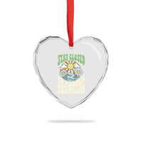 Inspirational Quote Heart Crystal Glass Ornament Stay Closed To People Who Feel Like Sunshine Retro Groovy - Wonder Print Shop
