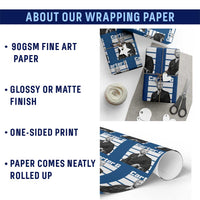 Inspiring Father of Black History Icon Portrait Wrapping Paper Roll Carter G Civil Rights Legacy Supporter