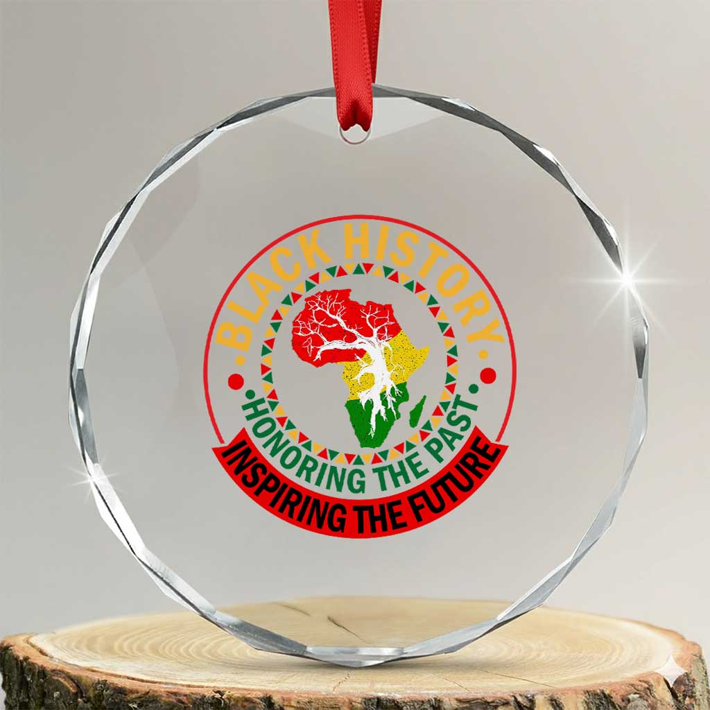 Inspiring The Future Honoring The Past Crystal Glass Ornament African American Heritage - Wonder Print Shop