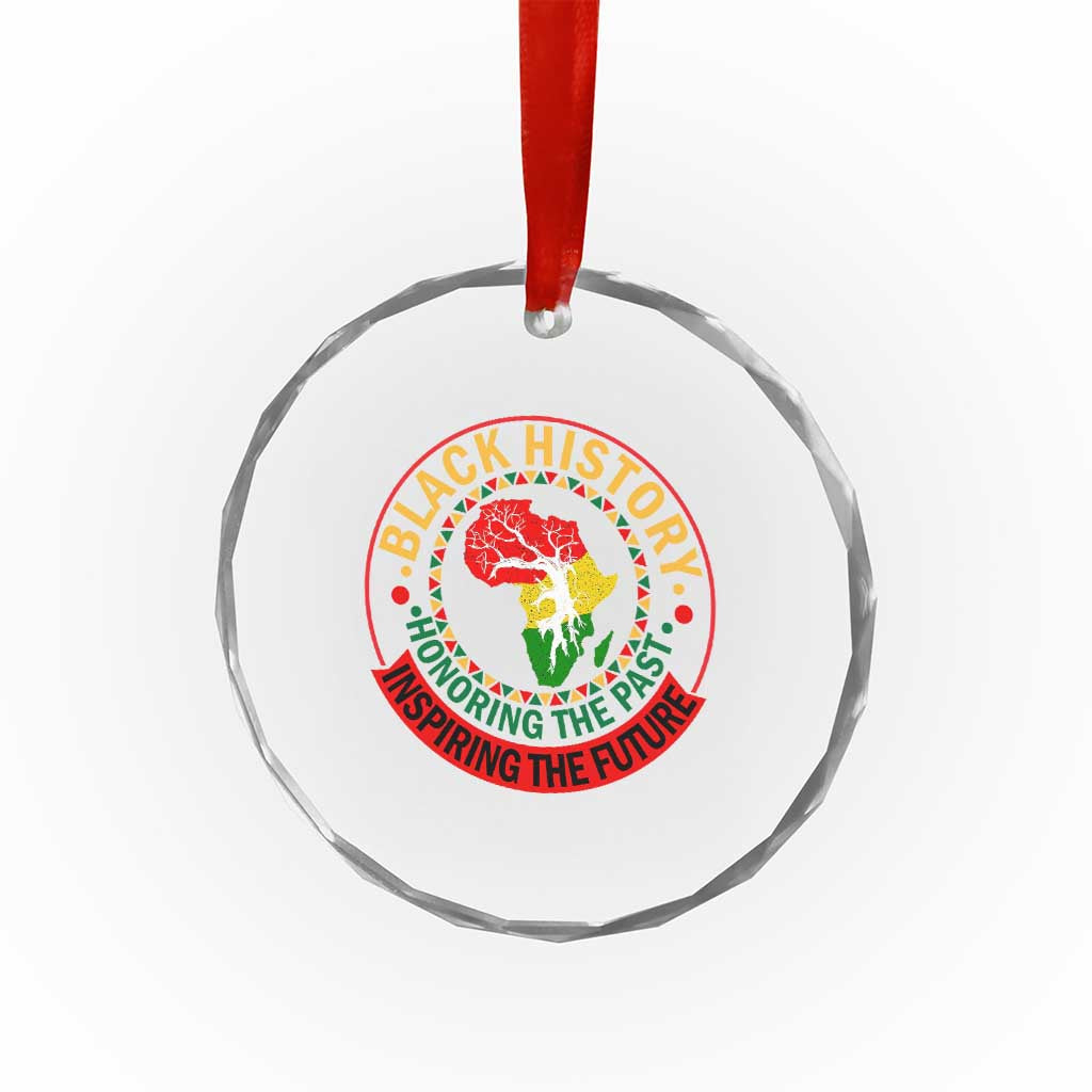 Inspiring The Future Honoring The Past Crystal Glass Ornament African American Heritage - Wonder Print Shop