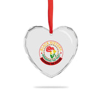 Inspiring The Future Honoring The Past Heart Crystal Glass Ornament African American Heritage - Wonder Print Shop