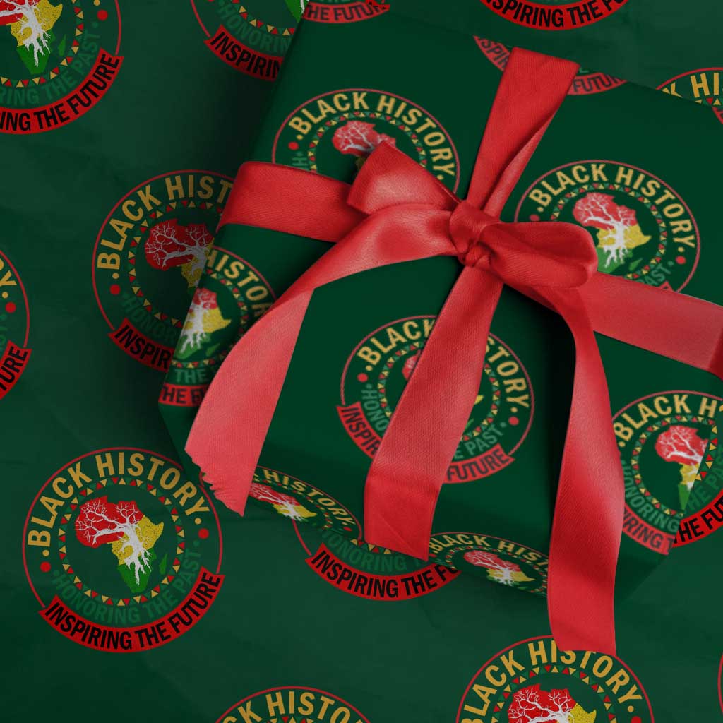 Inspiring The Future Honoring The Past Wrapping Paper Roll African American Heritage - Wonder Print Shop