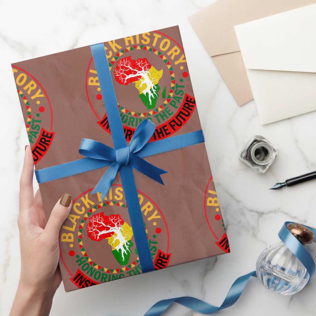 Inspiring The Future Honoring The Past Wrapping Paper Roll African American Heritage - Wonder Print Shop