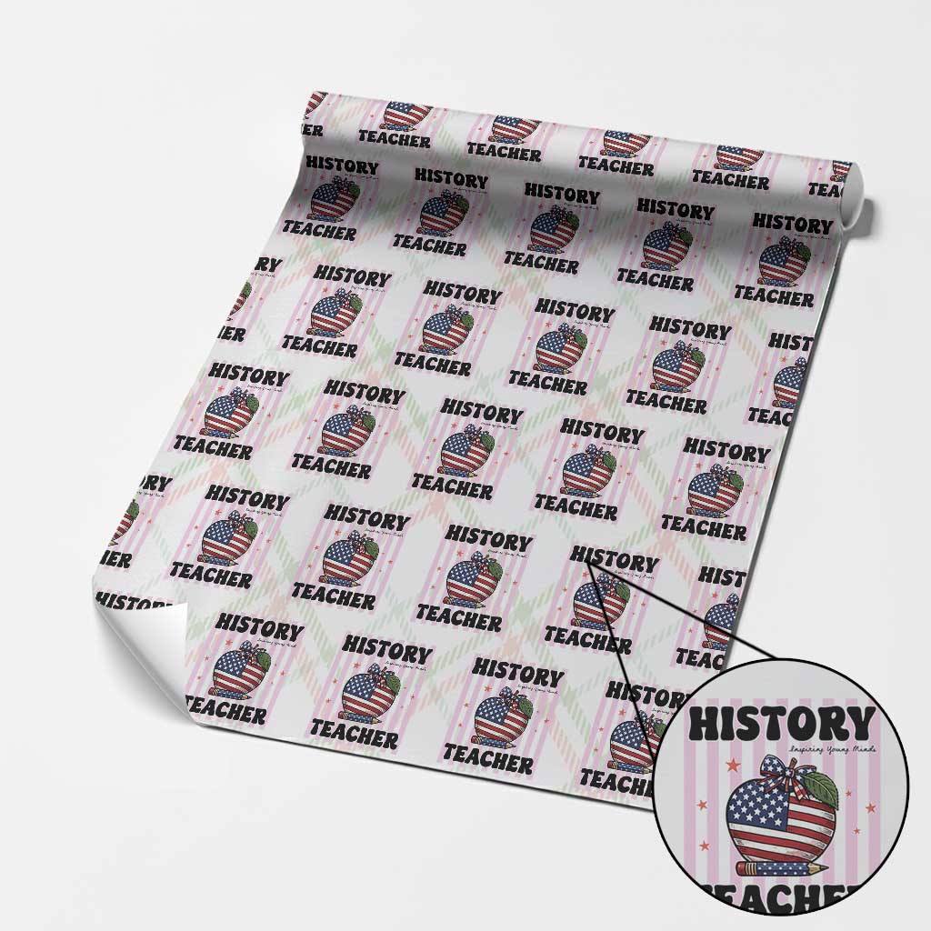 Inspiring Young Minds Teacher Wrapping Paper Roll 250th Anniversary Educator Gift