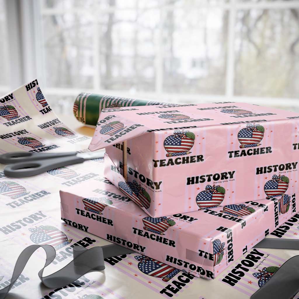 Inspiring Young Minds Teacher Wrapping Paper Roll 250th Anniversary Educator Gift