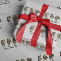Introverted Moms Club Frog Graphic Wrapping Paper Roll Funny Mothers Day Gift