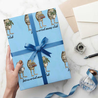 Introverted Moms Club Frog Graphic Wrapping Paper Roll Funny Mothers Day Gift