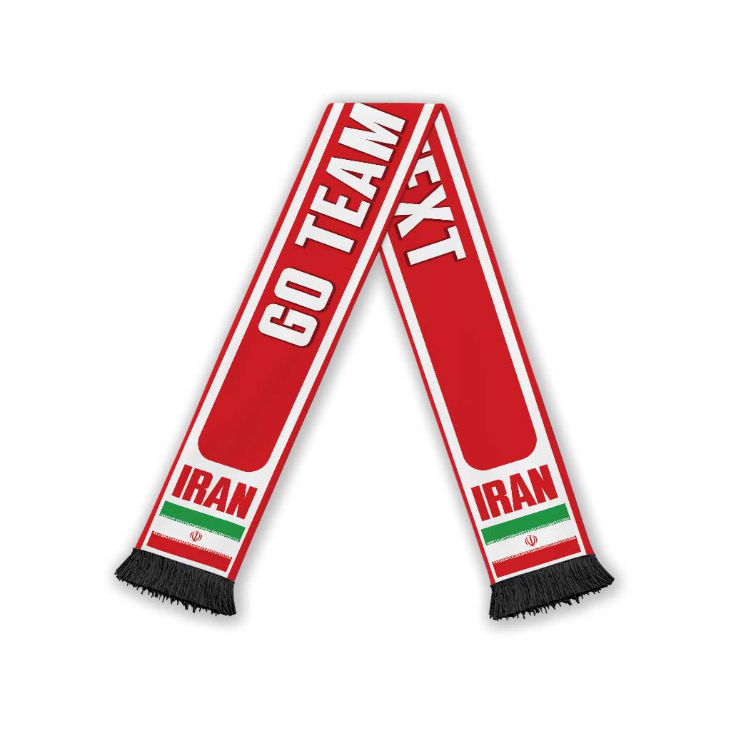 Iran 2026 Football Personalised Soccer Scarf Go Team Meli