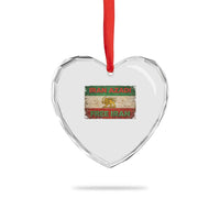 Iran Azadi Lion Sun Sword Flag Free Iran Revolution Heart Crystal Glass Ornament