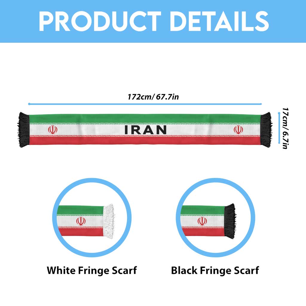 Iran Football 2026 Soccer Scarf Flag Style