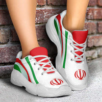 Iran Football Chunky Sneakers Flag-Inspired Curve Style