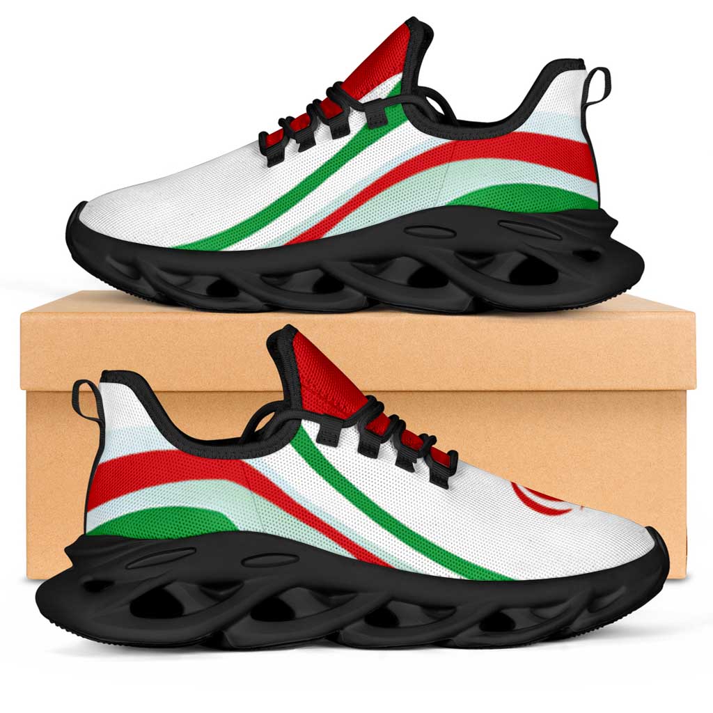 Iran Football Clunky Sneakers Flag-Inspired Curve Style
