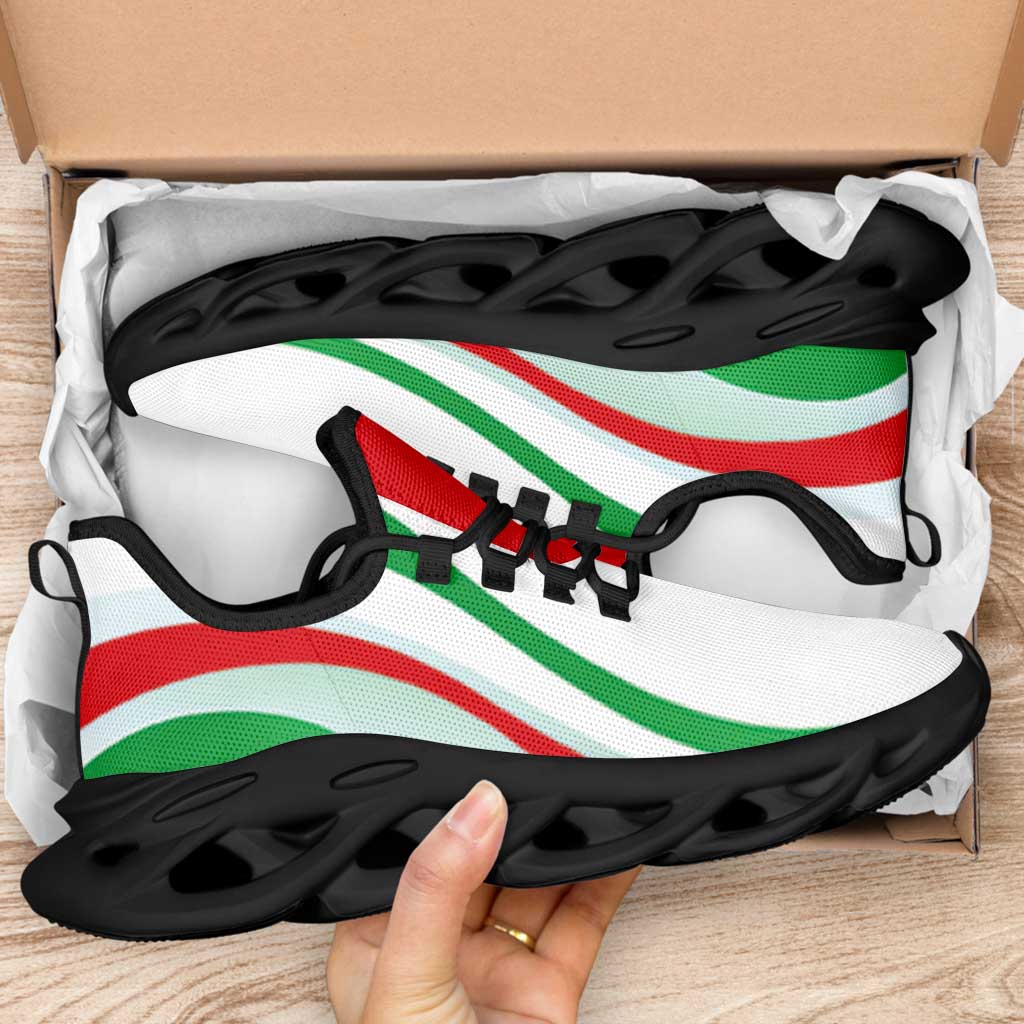 Iran Football Clunky Sneakers Flag-Inspired Curve Style