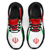Iran Football Clunky Sneakers Flag-Inspired Curve Style