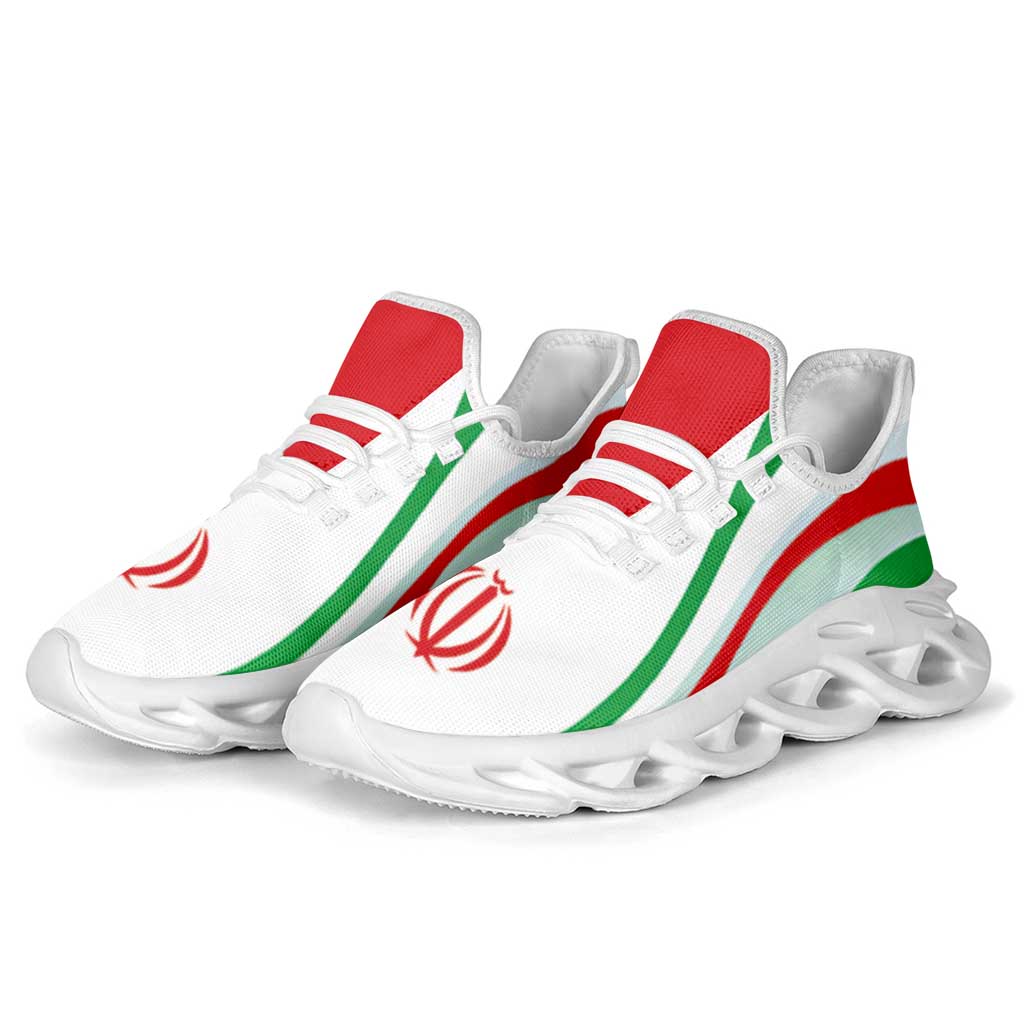 Iran Football Clunky Sneakers Flag-Inspired Curve Style