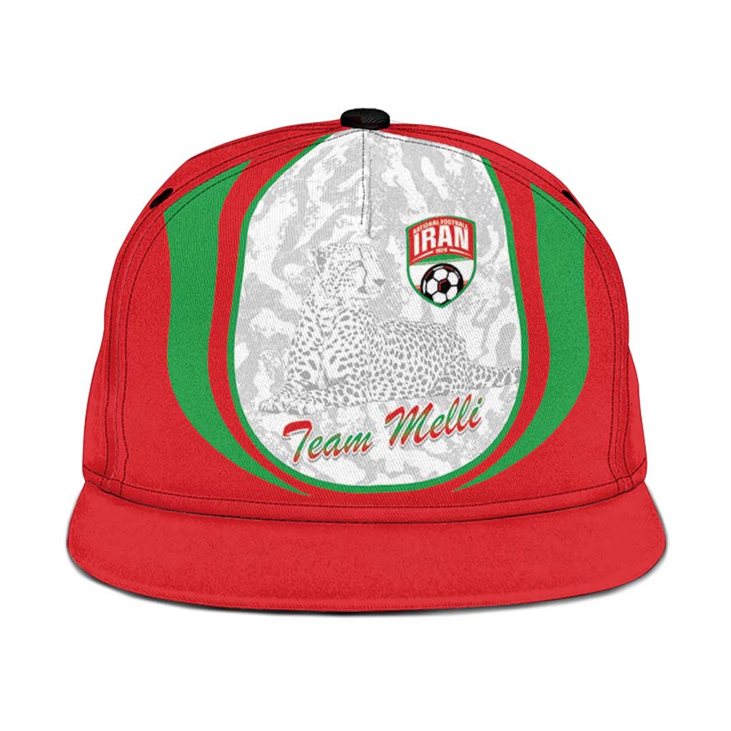 Iran Football Snapback Cap Come On Team Melli Cheetah - Wonder Print Shop