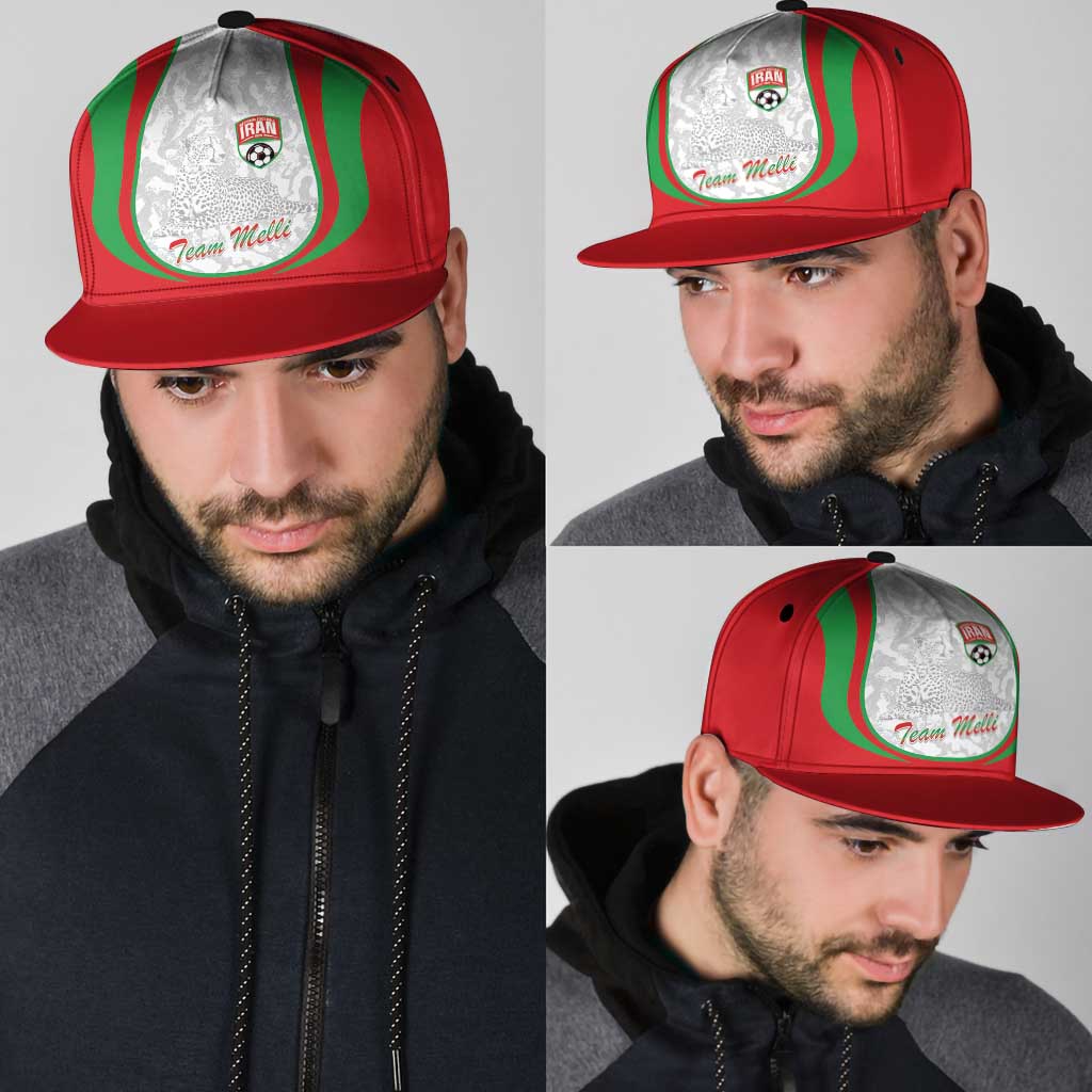 Iran Football Snapback Cap Come On Team Melli Cheetah - Wonder Print Shop