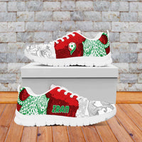 Iran Football Sneakers Leopard Comic Manga Art Style